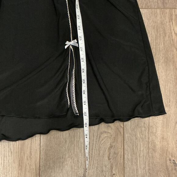 California Dynasty Women’s Black White Embroidery Nightgown Lingerie Size Large - Picture 10 of 10